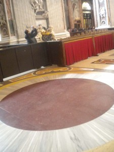 Floor in St. Peters at the Vatican