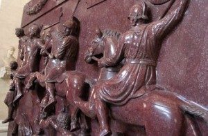 Porphyry sarcophagus of St. Helen in the vatican