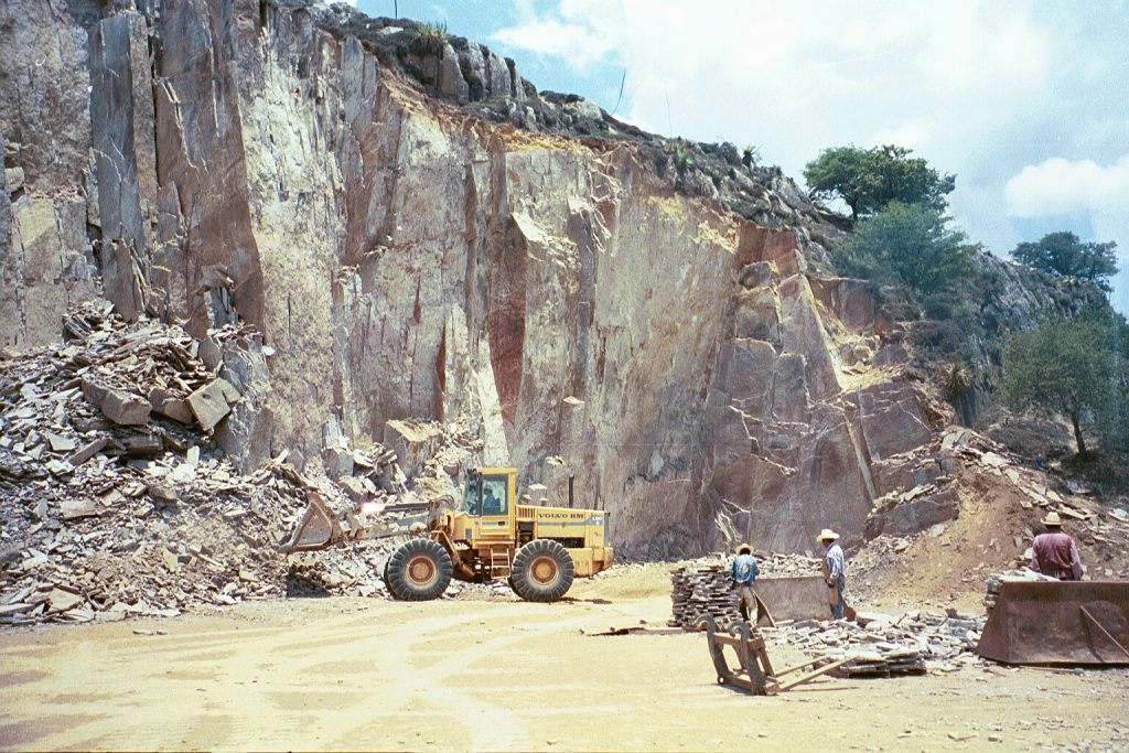 Porphyry from a natural quarry. 